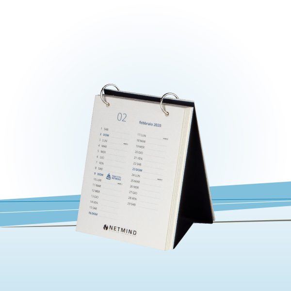 Calendario da tavolo con anelle