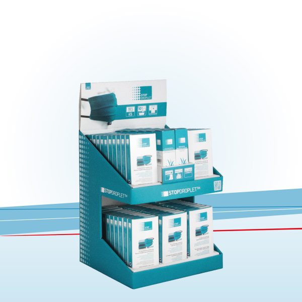 Dispenser a 2 piani con alveoli ferma prodotto - immagine 2