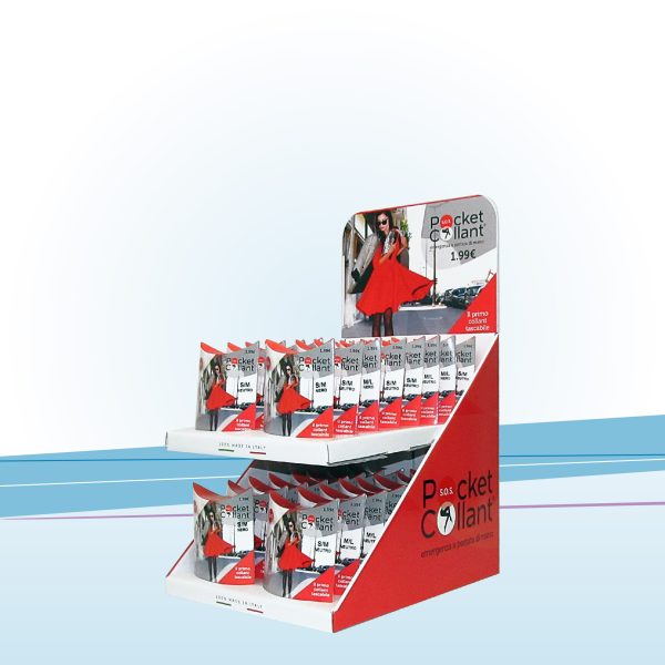 Dispenser con piano removibile e crowner bifacciale