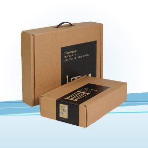 Scatola natural con maniglia