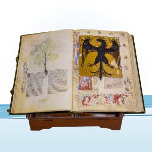 Riproduzione fac-simile di incunabolo miniato