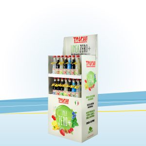 Espositore rinforzato con crowner ripiegabile