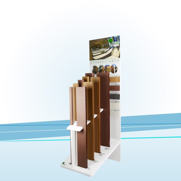 Espositore con base inclinata