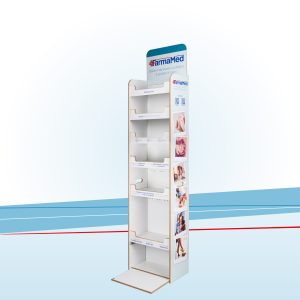 Espositore con giunzioni e deposito