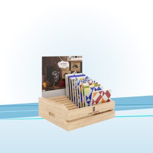 Espositore con scaletta natural