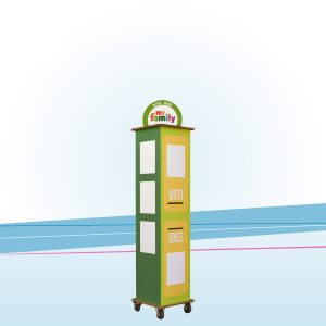Totem pubblicitario rotante